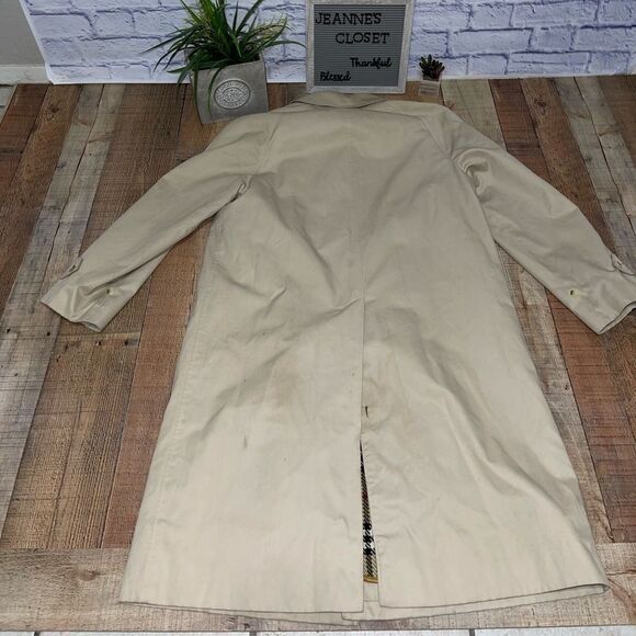 Vintage Burberrys London khaki trench coat size 50 regular - Picture 5 of 14
